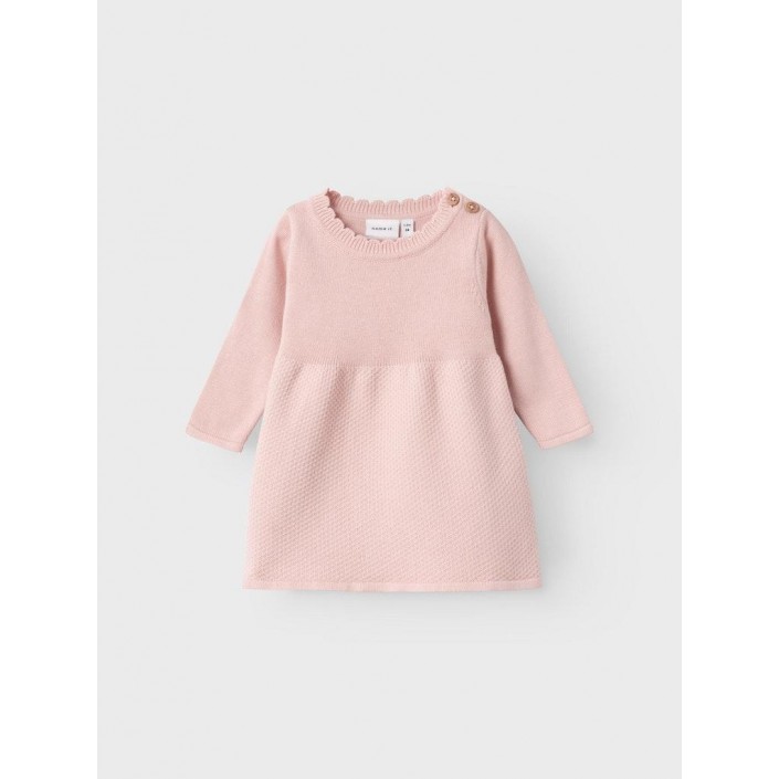 Name It NBFOSOLLI LS KNIT DRESS Rose Smoke | Freewear NBFOSOLLI LS KNIT DRESS - www.freewear.nl - Freewear