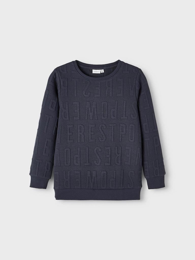 NAME IT KIDS NKMNOLETTE LS SWEAT UNB India Ink | Freewear | Freewear