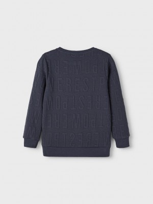 NAME IT KIDS NKMNOLETTE LS SWEAT UNB India Ink | Freewear NKMNOLETTE LS SWEAT UNB - www.freewear.nl - Freewear