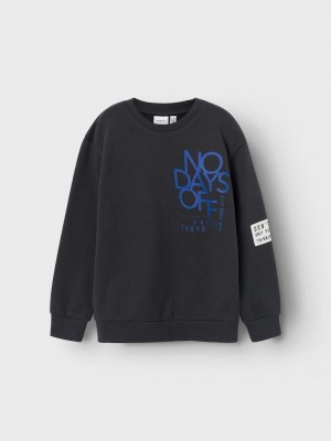 NAME IT KIDS NKMNOLOSE LS SWEAT UNB India Ink | Freewear NKMNOLOSE LS SWEAT UNB - www.freewear.nl - Freewear