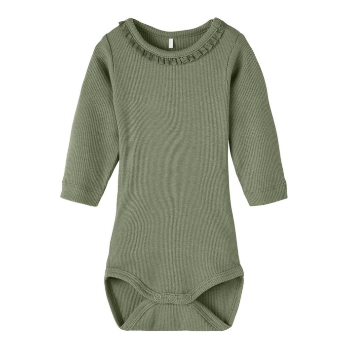 Name It NBFNUSSA LS BODY Oil Green | Freewear NBFNUSSA LS BODY - www.freewear.nl - Freewear