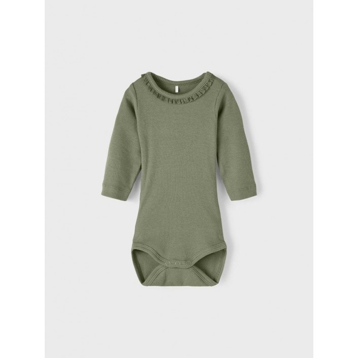 Name It NBFNUSSA LS BODY Oil Green | Freewear NBFNUSSA LS BODY - www.freewear.nl - Freewear