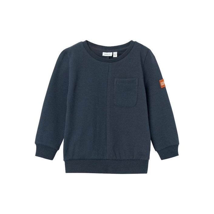 NAME IT MINI NMMNIKOLAI SWEAT BRU India Ink | Freewear NMMNIKOLAI SWEAT BRU - www.freewear.nl - Freewear
