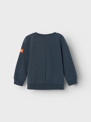 NAME IT MINI NMMNIKOLAI SWEAT BRU India Ink | Freewear NMMNIKOLAI SWEAT BRU - www.freewear.nl - Freewear