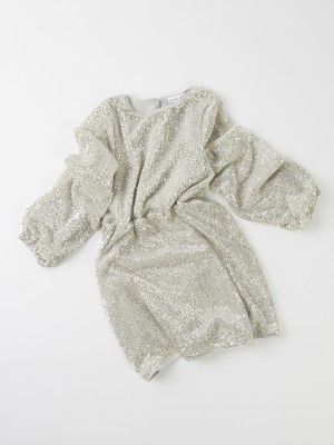 NAME IT KIDS NKFRANTELLA LS DRESS Frosted Almond | Freewear NKFRANTELLA LS DRESS - www.freewear.nl - Freewear