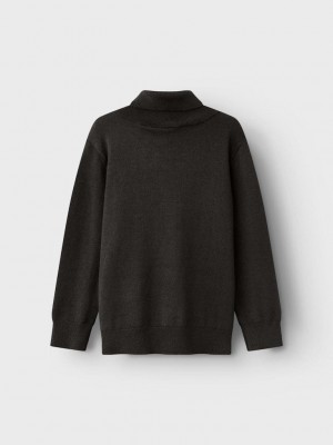 NAME IT MINI NMMROMIL LS ROLLNECK KNIT Black | Freewear NMMROMIL LS ROLLNECK KNIT - www.freewear.nl - Freewear