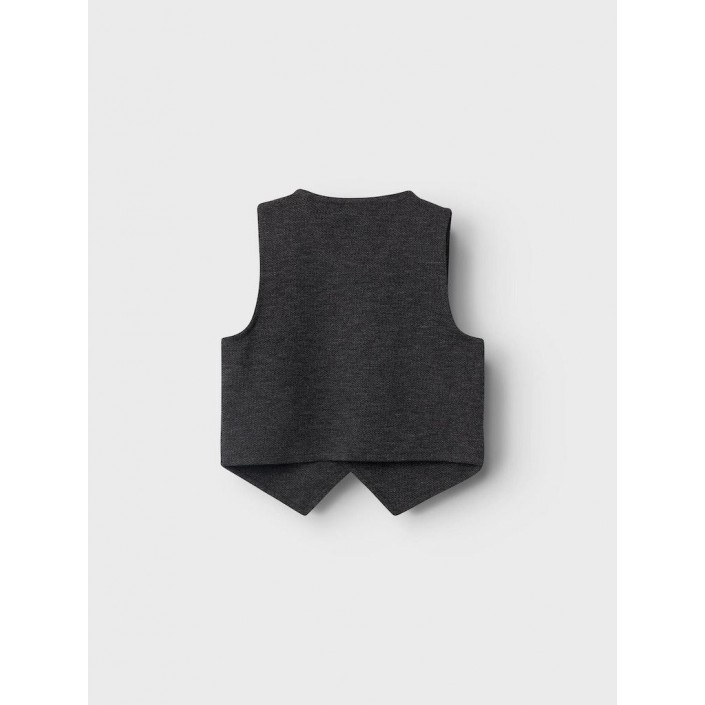 NAME IT MINI NMMROBINO VEST UNB Dark Grey Melange | Freewear NMMROBINO VEST UNB - www.freewear.nl - Freewear