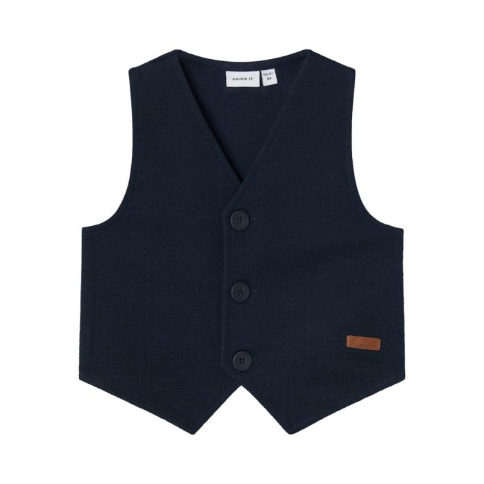 NAME IT MINI NMMROBINO VEST UNB Dark Sapphire | Freewear NMMROBINO VEST UNB - www.freewear.nl - Freewear