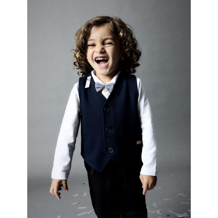 NAME IT MINI NMMROBINO VEST UNB Dark Sapphire | Freewear NMMROBINO VEST UNB - www.freewear.nl - Freewear