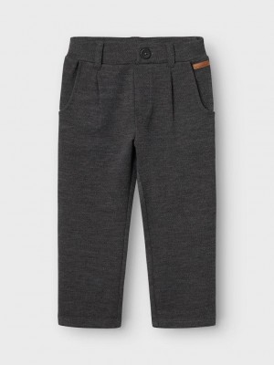 NAME IT MINI NMMROBINO SWEAT PANT UNB Dark Grey Melange | Freewear NMMROBINO SWEAT PANT UNB - www.freewear.nl - Freewear