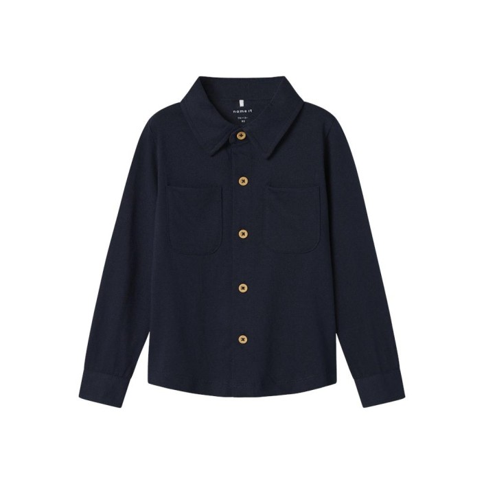 NAME IT MINI NMMRONALD LS JERSEY SHIRT Dark Sapphire | Freewear NMMRONALD LS JERSEY SHIRT - www.freewear.nl - Freewear
