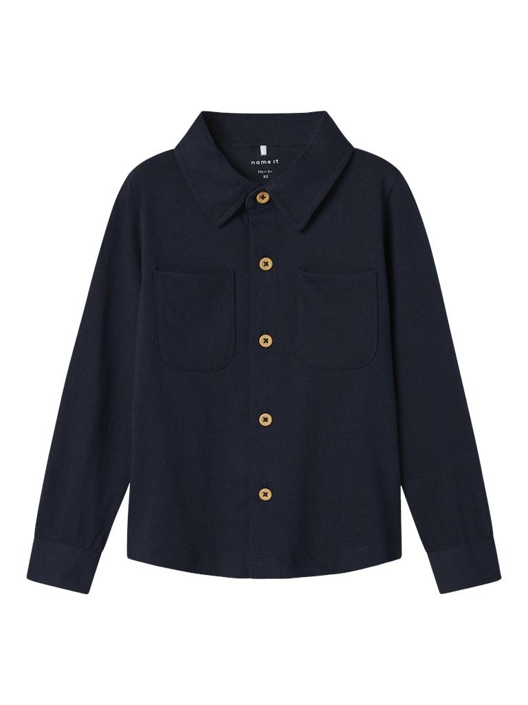 Name it jersey overhemd dark sapphire maat 104