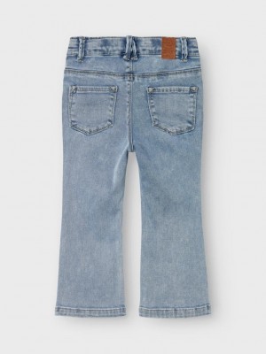 NAME IT MINI NMFSALLI BOOTCUT JEANS 8292-TO NOOS Light Blue Bleached Denim | Freewear NMFSALLI BOOTCUT JEANS 8292-TO NOOS - www.freewear.nl - Freewear