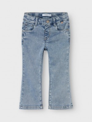 NAME IT MINI NMFSALLI BOOTCUT JEANS 8292-TO NOOS Light Blue Bleached Denim | Freewear NMFSALLI BOOTCUT JEANS 8292-TO NOOS - www.freewear.nl - Freewear
