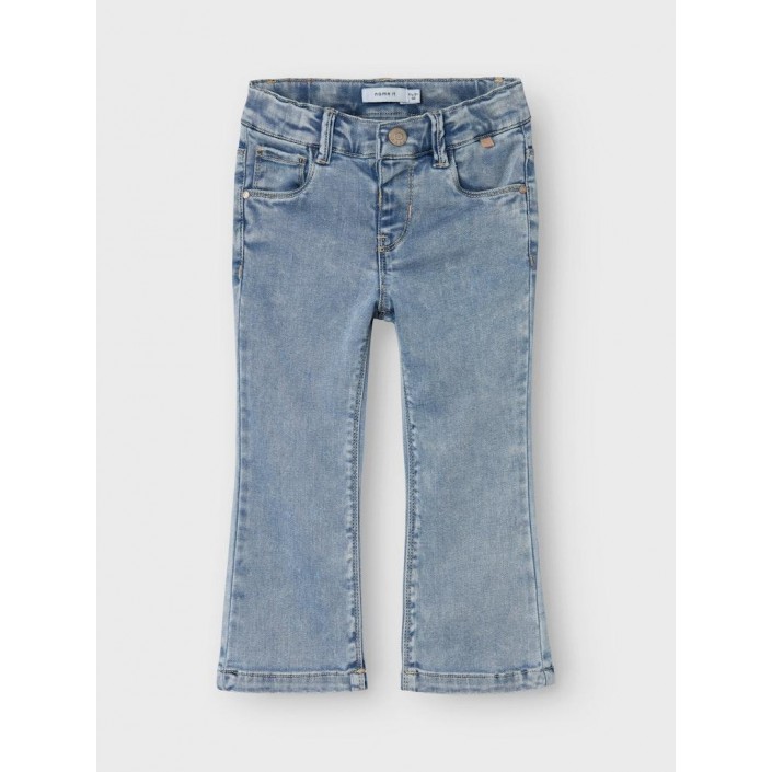 NAME IT MINI NMFSALLI BOOTCUT JEANS 8292-TO NOOS Light Blue Bleached Denim | Freewear NMFSALLI BOOTCUT JEANS 8292-TO NOOS - www.freewear.nl - Freewear