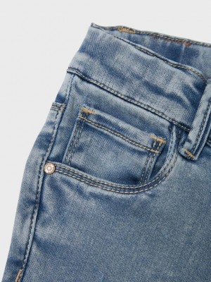 NAME IT MINI NMFSALLI BOOTCUT JEANS 8292-TO NOOS Light Blue Bleached Denim | Freewear NMFSALLI BOOTCUT JEANS 8292-TO NOOS - www.freewear.nl - Freewear