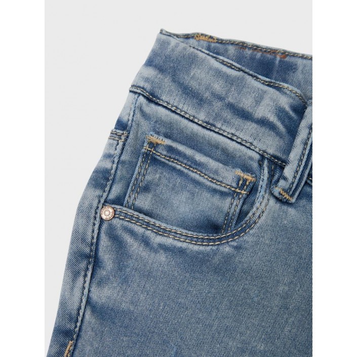NAME IT MINI NMFSALLI BOOTCUT JEANS 8292-TO NOOS Light Blue Bleached Denim | Freewear NMFSALLI BOOTCUT JEANS 8292-TO NOOS - www.freewear.nl - Freewear