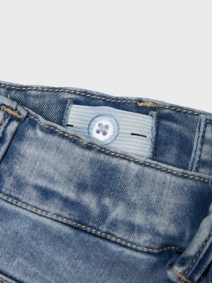 NAME IT MINI NMFSALLI BOOTCUT JEANS 8292-TO NOOS Light Blue Bleached Denim | Freewear NMFSALLI BOOTCUT JEANS 8292-TO NOOS - www.freewear.nl - Freewear