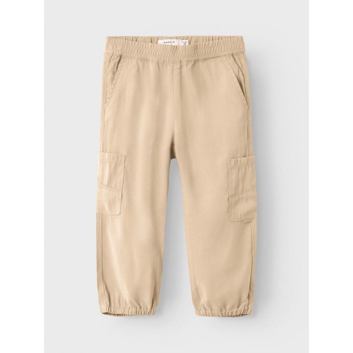 NAME IT MINI NMFBELLA ROUND TWILL PANT 9347-BU N: Safari | Freewear NMFBELLA ROUND TWILL PANT 9347-BU N: - www.freewear.nl - Freewear