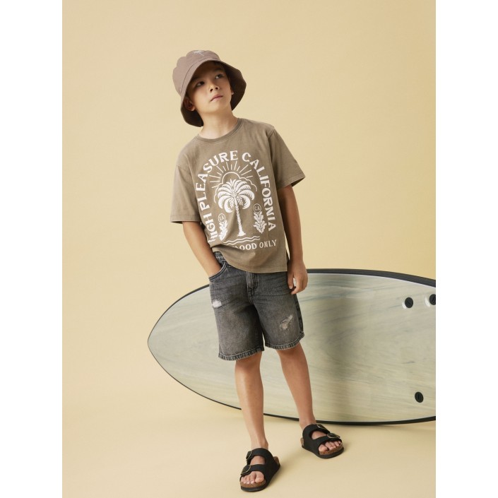 NAME IT KIDS NKMSILAS LOOSE DNM L SHORTS 7998-BE: Dark Grey Denim | Freewear NKMSILAS LOOSE DNM L SHORTS 7998-BE: - www.freewear.nl - Freewear