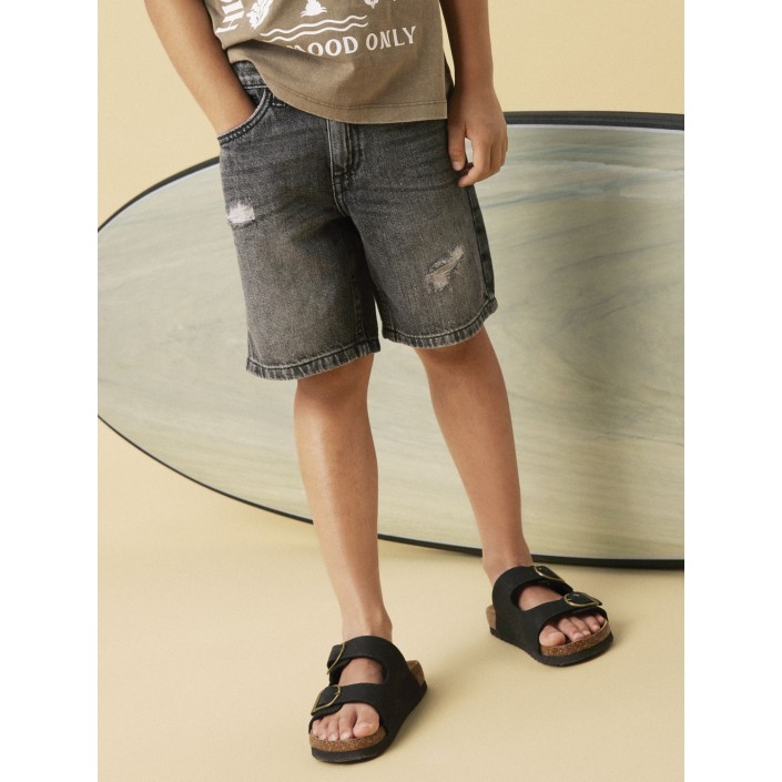 NAME IT KIDS NKMSILAS LOOSE DNM L SHORTS 7998-BE: Dark Grey Denim | Freewear NKMSILAS LOOSE DNM L SHORTS 7998-BE: - www.freewear.nl - Freewear