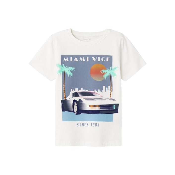 NAME IT KIDS NKMMANK MIAMIVICE SS TOP BOX BFU Jet Stream | Freewear NKMMANK MIAMIVICE SS TOP BOX BFU - www.freewear.nl - Freewear
