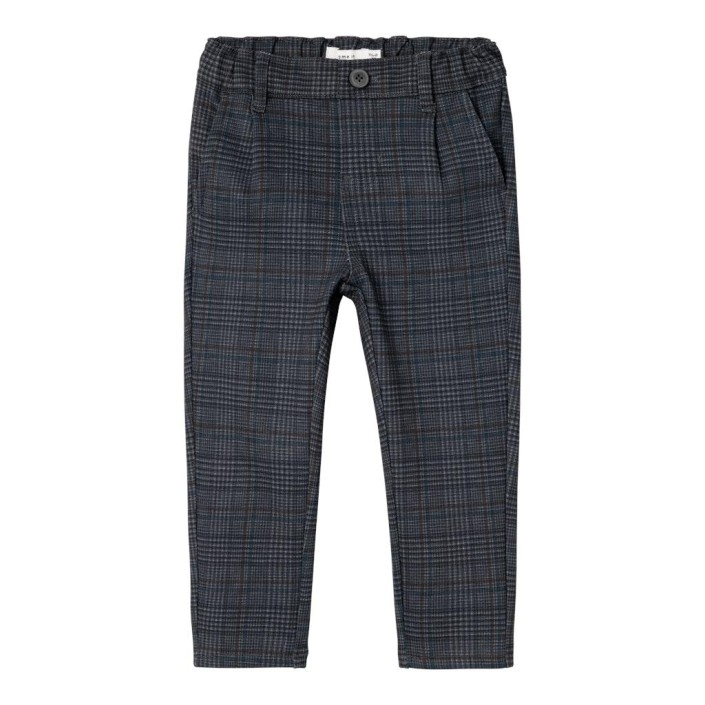 NAME IT MINI NMMSILAS COMFORT PANT 1152-GS F Dark Grey/CHECKS | Freewear NMMSILAS COMFORT PANT 1152-GS F - www.freewear.nl - Freewear