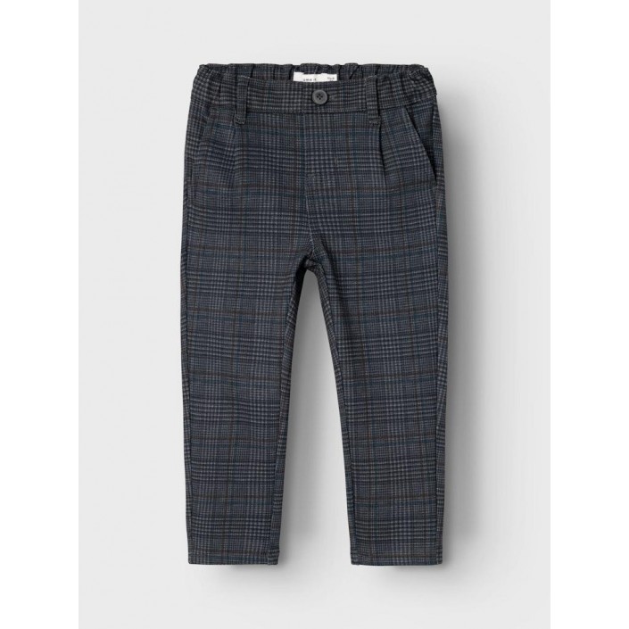 NAME IT MINI NMMSILAS COMFORT PANT 1152-GS F Dark Grey/CHECKS | Freewear NMMSILAS COMFORT PANT 1152-GS F - www.freewear.nl - Freewear