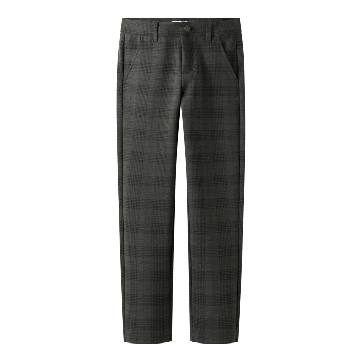 NAME IT KIDS NKMSILAS COMFORT PANT 1152-GS Dark Grey Melange/CHECKS | Freewear NKMSILAS COMFORT PANT 1152-GS - www.freewear.nl - Freewear
