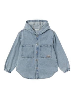 NAME IT KIDS NKMBO OS DNM LS SHIRT W HOOD 5490-O: Light Blue Denim | Freewear NKMBO OS DNM LS SHIRT W HOOD 5490-O: - www.freewear.nl - Freewear