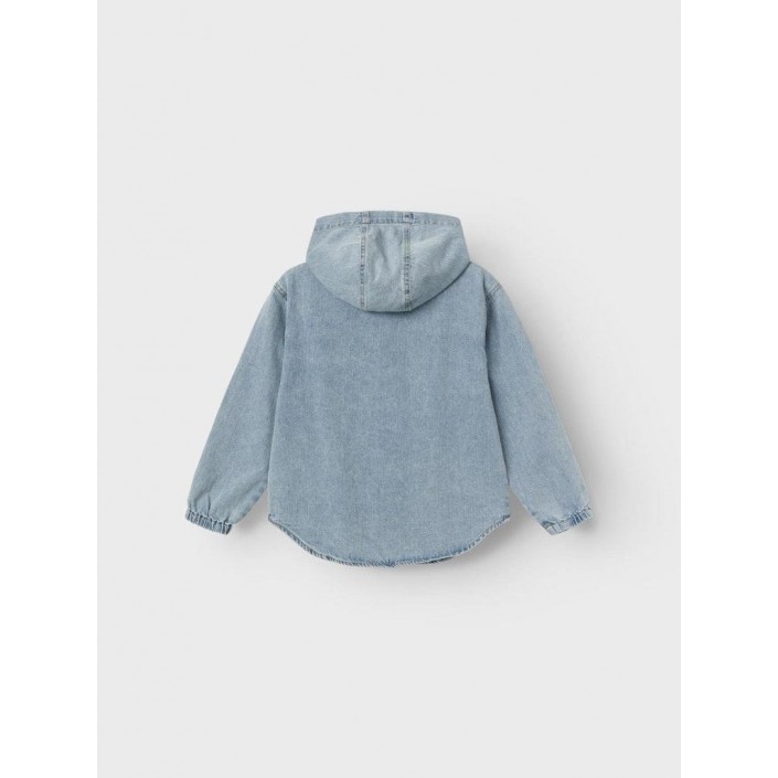 NAME IT KIDS NKMBO OS DNM LS SHIRT W HOOD 5490-O: Light Blue Denim | Freewear NKMBO OS DNM LS SHIRT W HOOD 5490-O: - www.freewear.nl - Freewear