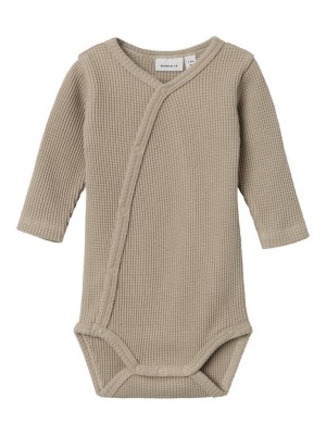 Name It NBNWAFFE LS WRAP BODY NOOS Pure Cashmere | Freewear NBNWAFFE LS WRAP BODY NOOS - www.freewear.nl - Freewear