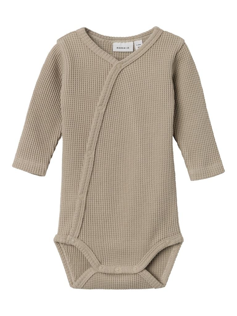 Name It Romper Overslag Waffe Pure Cashmere