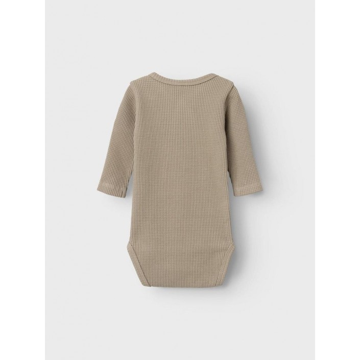 Name It NBNWAFFE LS WRAP BODY NOOS Pure Cashmere | Freewear NBNWAFFE LS WRAP BODY NOOS - www.freewear.nl - Freewear