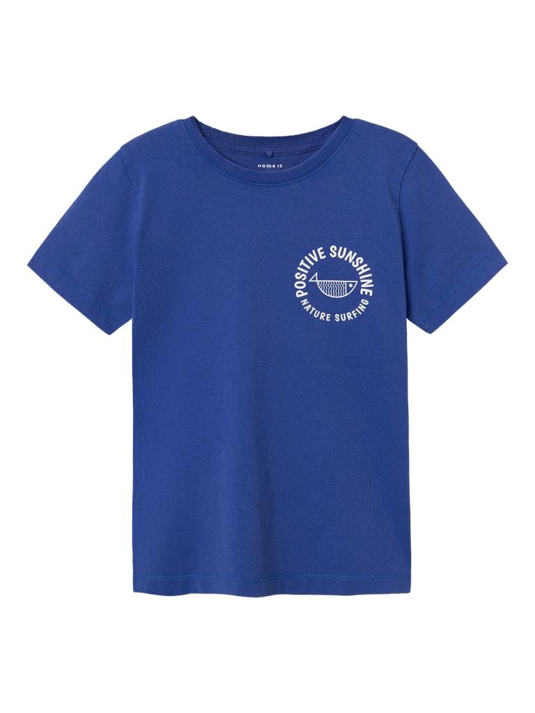 Name It Boy-T-shirt--Clematis Blue-Maat 134/140