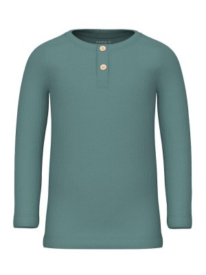 NAME IT MINI NMMDULLER LS TOP Mineral Blue | Freewear NMMDULLER LS TOP - www.freewear.nl - Freewear