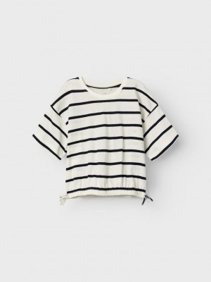 NAME IT KIDS NKFFUNION SS CROPPED BOXY TOP Jet Stream/DARK SAPPHIRE | Freewear NKFFUNION SS CROPPED BOXY TOP - www.freewear.nl - Freewear