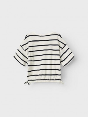 NAME IT KIDS NKFFUNION SS CROPPED BOXY TOP Jet Stream/DARK SAPPHIRE | Freewear NKFFUNION SS CROPPED BOXY TOP - www.freewear.nl - Freewear