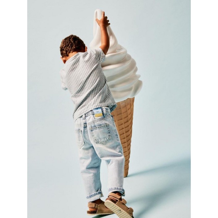 NAME IT MINI NMMSILAS TAPERED JEANS 5790-BE H Light Blue Denim | Freewear NMMSILAS TAPERED JEANS 5790-BE H - www.freewear.nl - Freewear