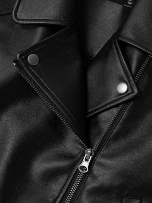 NAME IT KIDS NKFMADINA PU VEST Black | Freewear NKFMADINA PU VEST - www.freewear.nl - Freewear