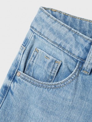 NAME IT KIDS NKFROSE WIDE JEANS 5529-BE NOOS Light Blue Bleached Denim | Freewear NKFROSE WIDE JEANS 5529-BE NOOS - www.freewear.nl - Freewear