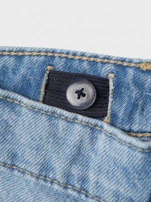 NAME IT KIDS NKFROSE WIDE JEANS 5529-BE NOOS Light Blue Bleached Denim | Freewear NKFROSE WIDE JEANS 5529-BE NOOS - www.freewear.nl - Freewear