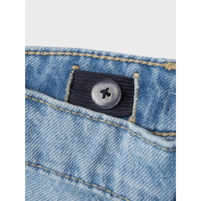 NAME IT KIDS NKFROSE WIDE JEANS 5529-BE NOOS Light Blue Bleached Denim | Freewear NKFROSE WIDE JEANS 5529-BE NOOS - www.freewear.nl - Freewear