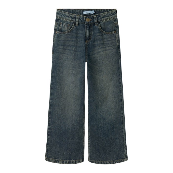 NAME IT KIDS NKFROSE WIDE JEANS 5529-BE NOOS Vintage Dark Blue Denim | Freewear NKFROSE WIDE JEANS 5529-BE NOOS - www.freewear.nl - Freewear