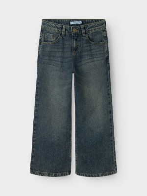 NAME IT KIDS NKFROSE WIDE JEANS 5529-BE NOOS Vintage Dark Blue Denim | Freewear NKFROSE WIDE JEANS 5529-BE NOOS - www.freewear.nl - Freewear