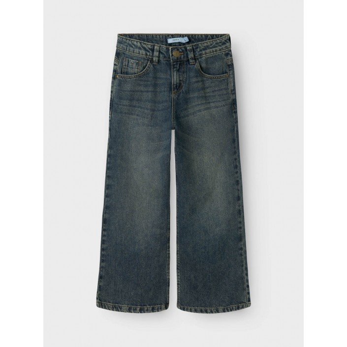 NAME IT KIDS NKFROSE WIDE JEANS 5529-BE NOOS Vintage Dark Blue Denim | Freewear NKFROSE WIDE JEANS 5529-BE NOOS - www.freewear.nl - Freewear