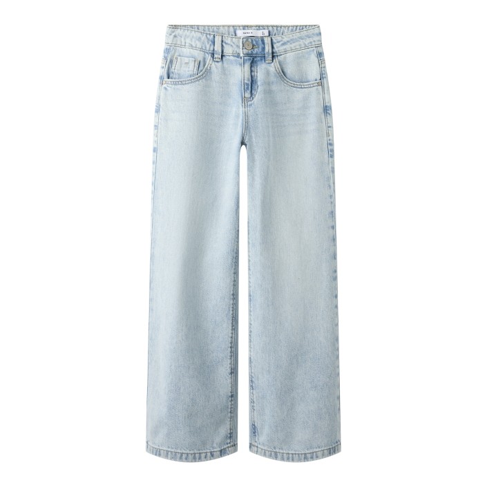 NAME IT KIDS NKFROSE WIDE JEANS 5529-BE NOOS Light Blue Denim | Freewear NKFROSE WIDE JEANS 5529-BE NOOS - www.freewear.nl - Freewear