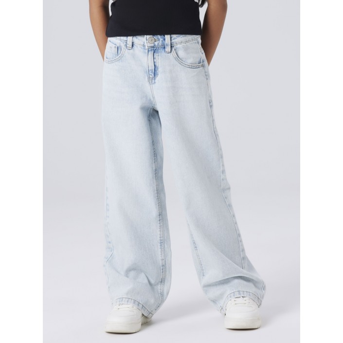 NAME IT KIDS NKFROSE WIDE JEANS 5529-BE NOOS Light Blue Denim | Freewear NKFROSE WIDE JEANS 5529-BE NOOS - www.freewear.nl - Freewear