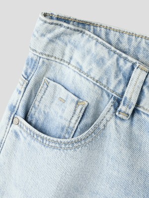 NAME IT KIDS NKFROSE WIDE JEANS 5529-BE NOOS Light Blue Denim | Freewear NKFROSE WIDE JEANS 5529-BE NOOS - www.freewear.nl - Freewear