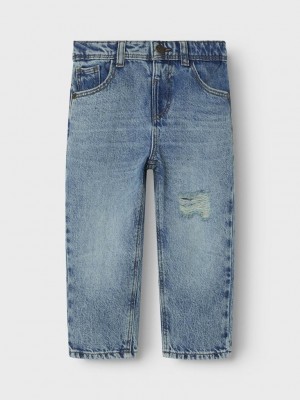 NAME IT MINI NMMSILAS TAPERED JEANS 6345-DM N Medium Blue Denim | Freewear NMMSILAS TAPERED JEANS 6345-DM N - www.freewear.nl - Freewear